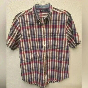 Náutica Mens Casual Short Sleeve Button Down Size XL